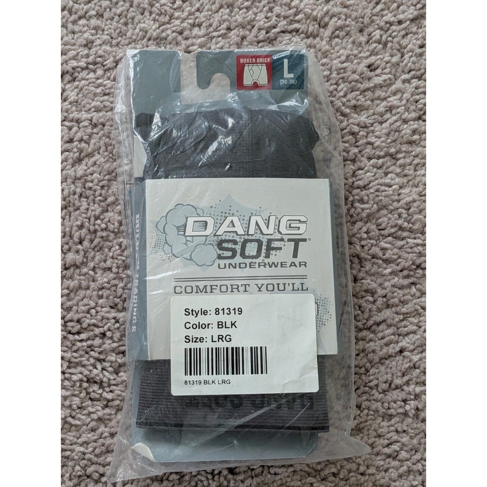 NWT Duluth Trading Company Dang Soft Boxer Briefs Mens Large 81319 Black